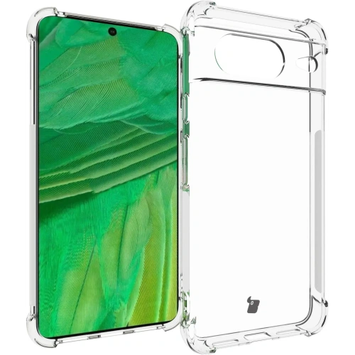 Etui + 2x szkło na ekran Bizon Case Clear Pack do Google Pixel 8 przezroczyste