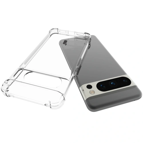 Etui + 2x szkło na ekran Bizon Case Clear Pack do Google Pixel 8 Pro przezroczyste