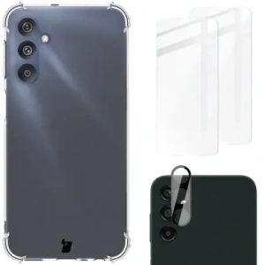 Hurtownia GSM - Bizon Case Clear Pack carcasă + 2x sticlă de ecran + sticlă de lentilă Samsung Galaxy M34 5G clar - BIZ3628 - {ean13} - Hurt