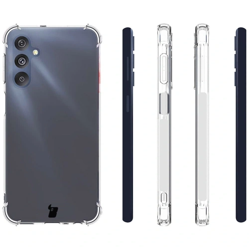 Etui + 2x szkło na ekran + obiektyw Bizon Case Clear Pack do Samsung Galaxy M34 5G przezroczyste