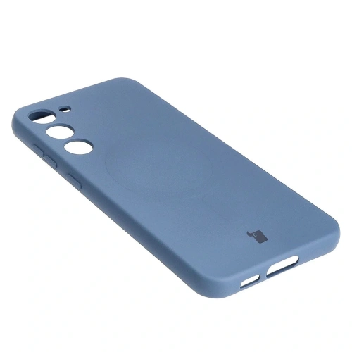 Etui silikonowe z pierścieniem magnetycznym Bizon Case Silicone Magnetic do Samsung Galaxy S23 Plus granatowe