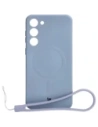 Bizon Case Silicone Magnetic Samsung Galaxy S23 Plus grey