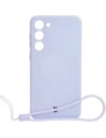 Bizon Case Silicone Magnetic Samsung Galaxy S23 Plus light purple