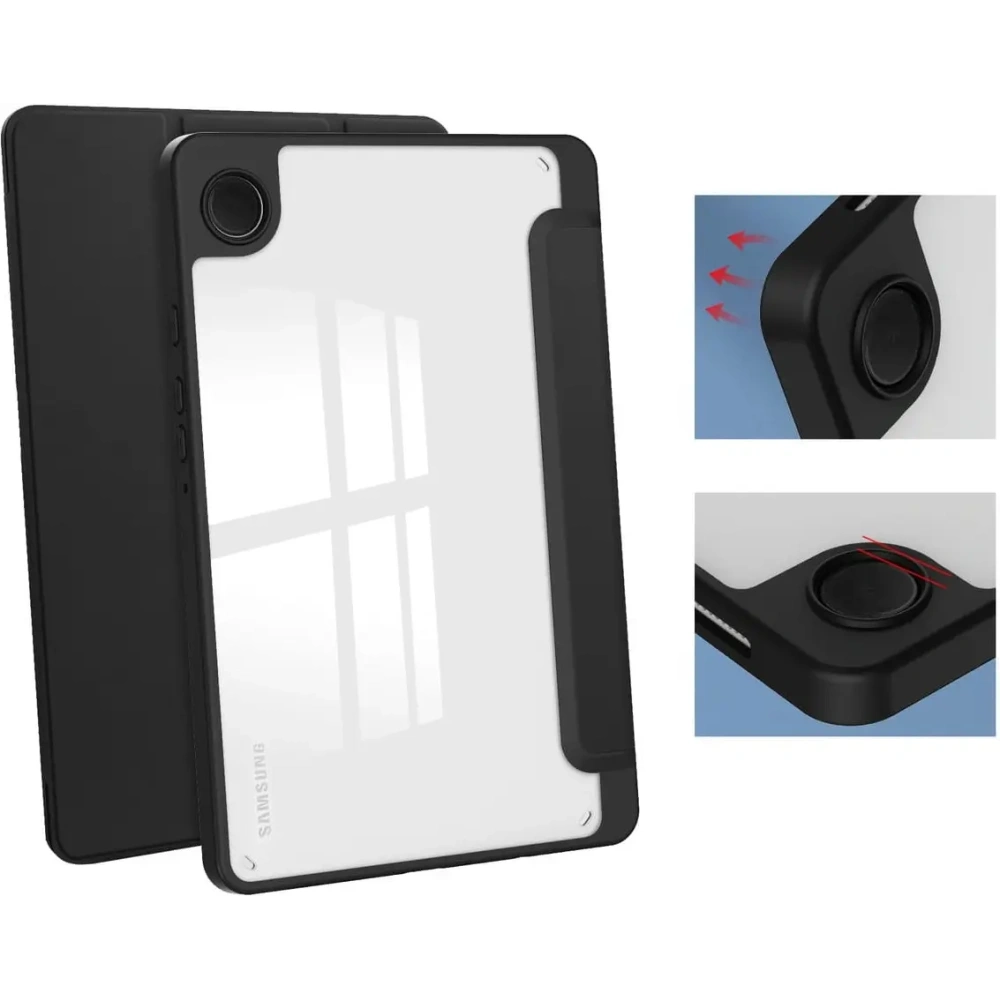 Hurtownia GSM - Etui Bizon Case Tab Clear Matt do Samsung Galaxy Tab A9 černé - BIZ3637 - {ean13} - Hurt