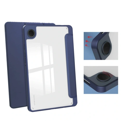 Etui Bizon Case Tab Clear Matt do Samsung Galaxy Tab A9 granatowe