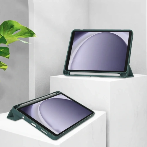 Etui Bizon Case Tab Clear Matt do Samsung Galaxy Tab A9 ciemnozielone