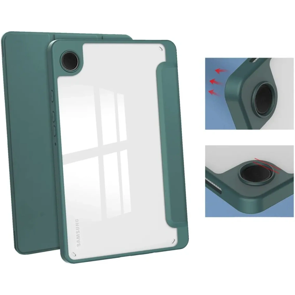 Hurtownia GSM - Bizon Case Tab Átlátszó Matt Samsung Galaxy Tab A9 sötétzöld - BIZ3639 - {ean13} - Hurt