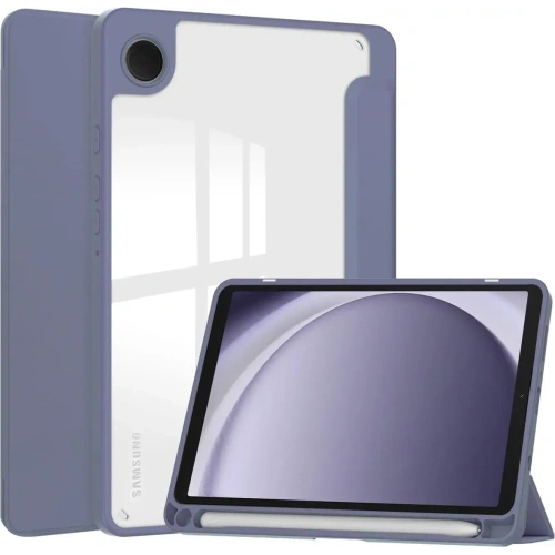 Etui Bizon Case Tab Clear Matt do Samsung Galaxy Tab A9 lawendowe