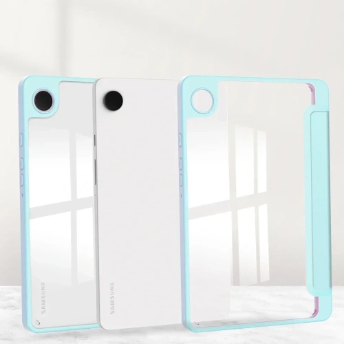 Etui Bizon Case Tab Clear Matt do Samsung Galaxy Tab A9 błękitne