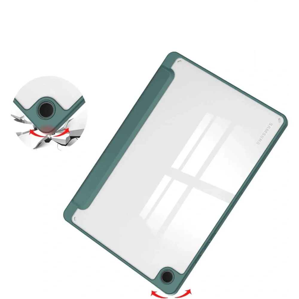Hurtownia GSM - Etui Bizon Case Tab Clear Matt do Samsung Galaxy Tab A9 Plus ciemnozielone - BIZ3642 - {ean13} - Hurt