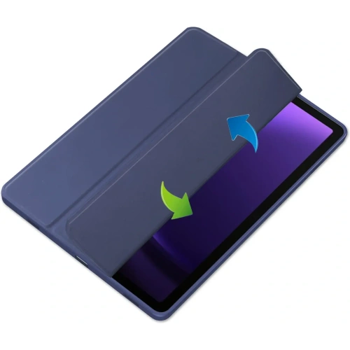 Etui Bizon Case Tab Clear Matt do Samsung Galaxy Tab S9 / S9 FE granatowe