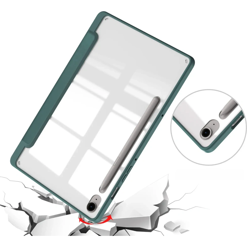 Hurtownia GSM - Etui Bizon Case Tab Clear Matt do Samsung Galaxy Tab S9 / S9 FE tmavě zelené - BIZ3645 - {ean13} - Hurt