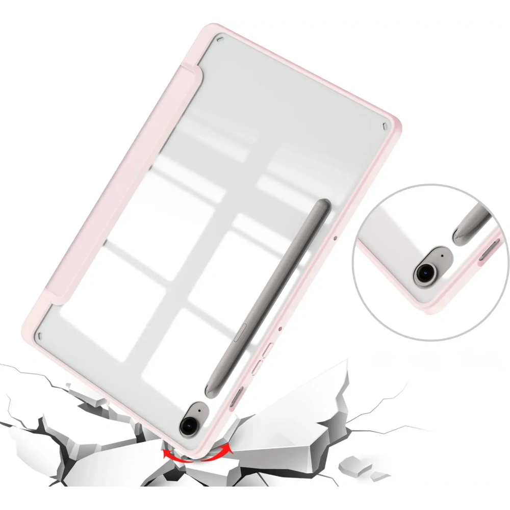 Hurtownia GSM - Etui Bizon Case Tab Clear Matt do Samsung Galaxy Tab S9 / S9 FE světle růžové - BIZ3647 - {ean13} - Hurt