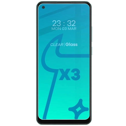 3x Szkło na ekran + szkło na aparat BIZON Clear do Oppo A78 4G