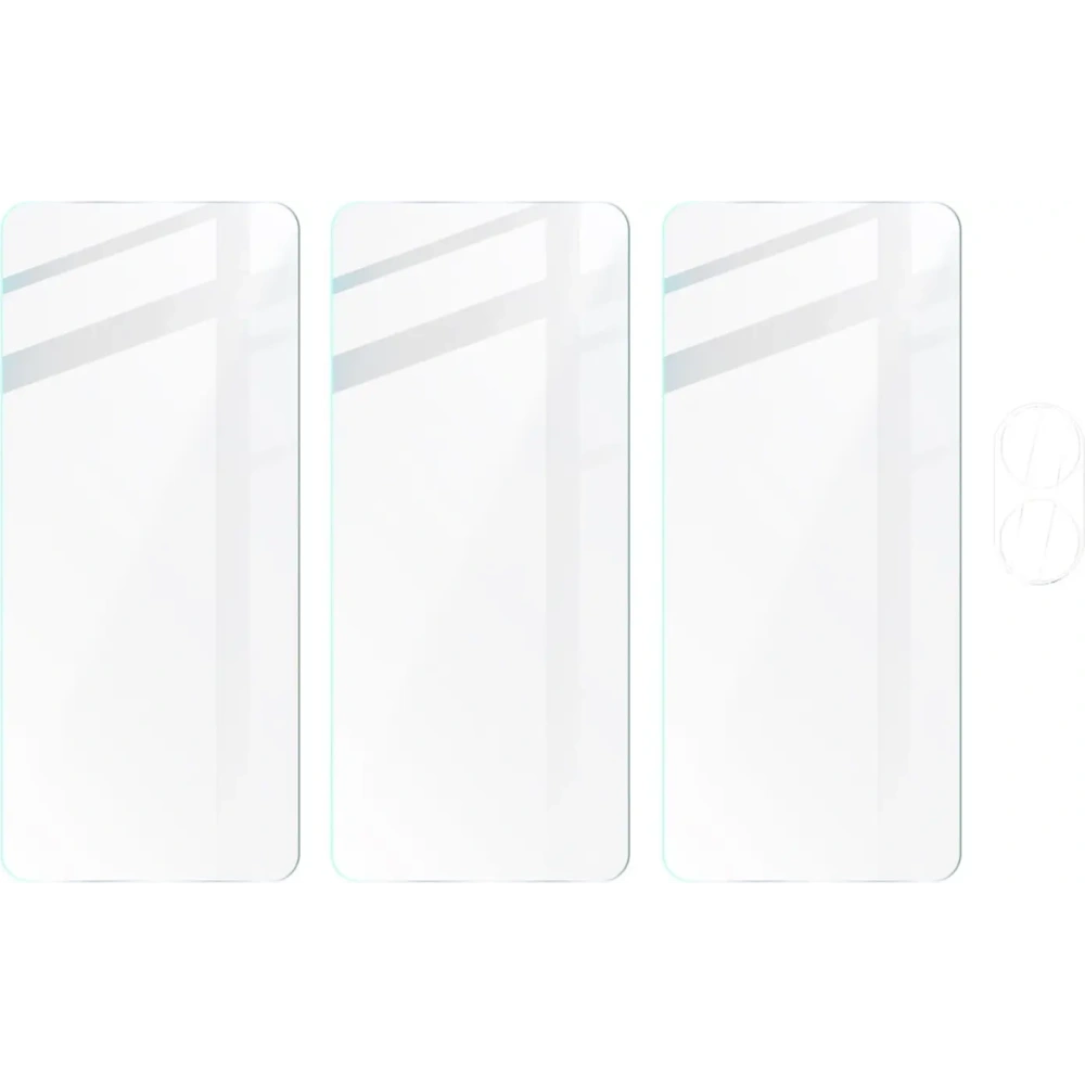 Wholesale BIZON Clear 3x screen glass + camera glass Oppo A78 4G - BIZ3649 - {ean13} - Hurt