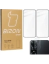 2x Szkło na ekran + szkło na aparat BIZON Edge do Oppo A78 4G