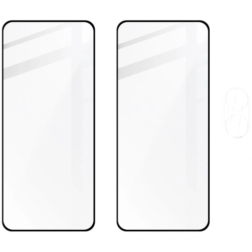 2x Szkło na ekran + szkło na aparat BIZON Edge do Oppo A78 4G