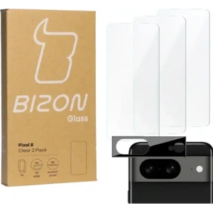 Hurtownia GSM - BIZON Clear 3x kijelző üveg + kamera üveg Pixel 8 - BIZ3651 - {ean13} - Hurt
