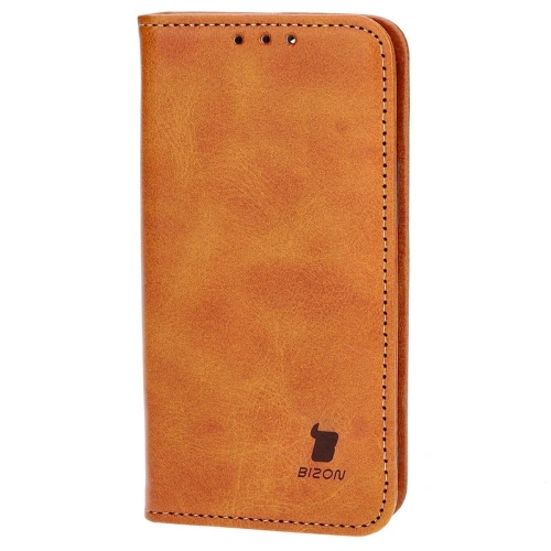 Etui z klapką Bizon Case Pocket Pro do Apple iPhone 13 Mini brązowe