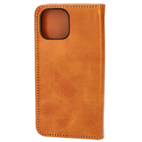 Etui z klapką Bizon Case Pocket Pro do Apple iPhone 13 Mini brązowe