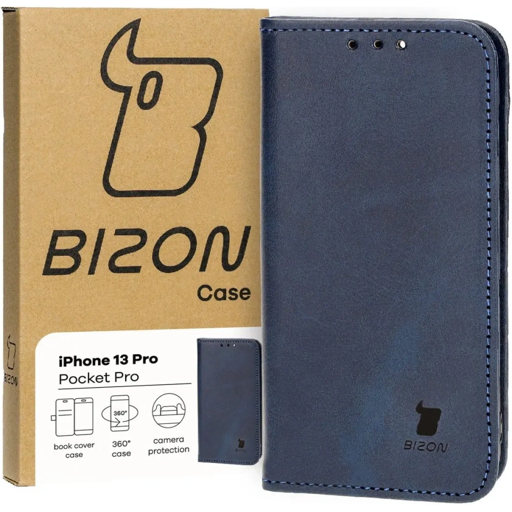 Hurtownia GSM - Bizon Case Pocket Pro Apple iPhone 13 Pro albastru marin - BIZ3655 - {ean13} - Hurt
