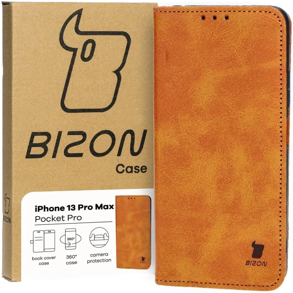 Hurtownia GSM - Bizon Case Pocket Pro Apple iPhone 13 Pro Max barna - BIZ3657 - {ean13} - Hurt