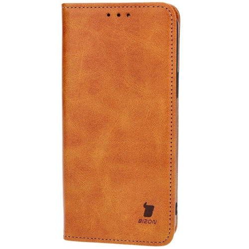 Etui z klapką Bizon Case Pocket Pro do Apple iPhone 13 Pro Max brązowe