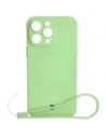 Bizon Case Silicone Magnetic Apple iPhone 14 Pro Max light green