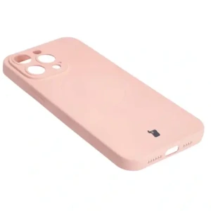 Hurtownia GSM - Etui silikonowe z pierścieniem magnetycznym Bizon Case Silicone Magnetic do Apple iPhone 14 Pro Max jasnoróżowe - BIZ3662 - {ean13} - Hurt