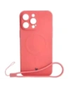 Bizon Case Silikon Magnetic Apple iPhone 14 Pro Max schmutzig pink