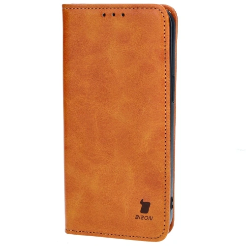 Etui z klapką Bizon Case Pocket Pro do Apple iPhone 14 Pro Max brązowe