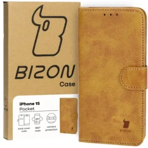 Wholesale Bizon Case Pocket Apple iPhone 15 brown - BIZ3667 - {ean13} - Hurt