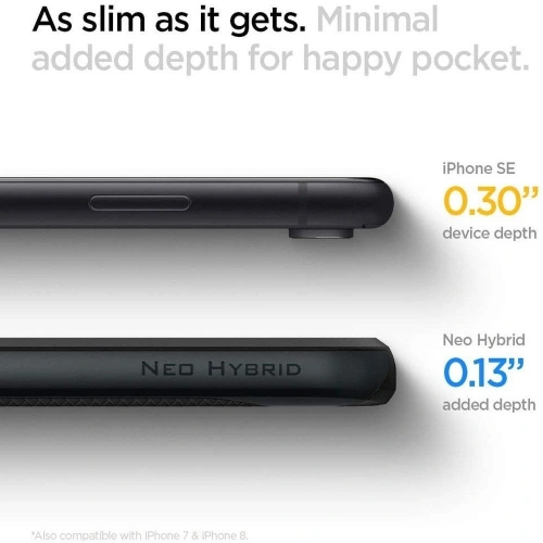 Etui Spigen Neo Hybrid Apple iPhone SE 2022/SE 2020/8/7 2020 Metal Slate