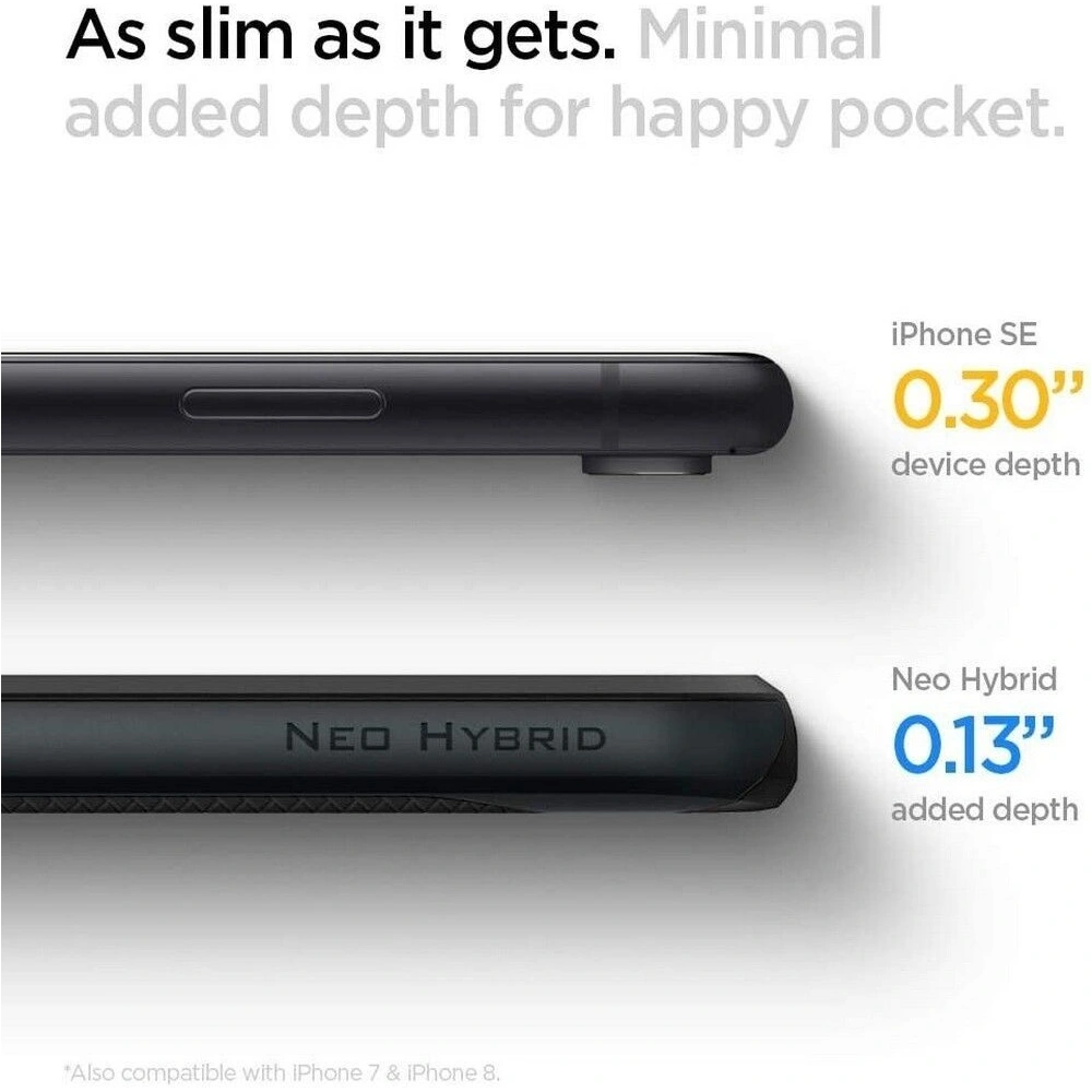 Hurtownia GSM - Etui Spigen Neo Hybrid Apple iPhone SE 2022/SE 2020/8/7 2020 Metal Slate - SPN1055MTL - {ean13} - Hurt