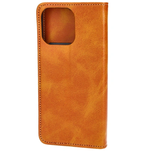 Etui z klapką Bizon Case Pocket Pro do Apple iPhone 15 Pro Max brązowe