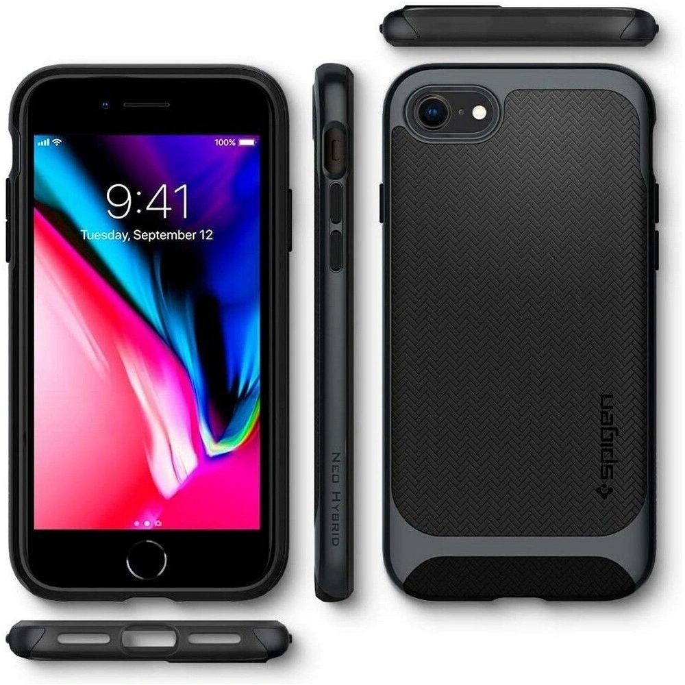 Hurtownia GSM - Etui Spigen Neo Hybrid Apple iPhone SE 2022/SE 2020/8/7 2020 Metal Slate - SPN1055MTL - {ean13} - Hurt