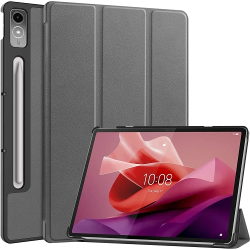 Etui Bizon Case Tab Croc do Lenovo Tab P12 12.7 TB 370 szare