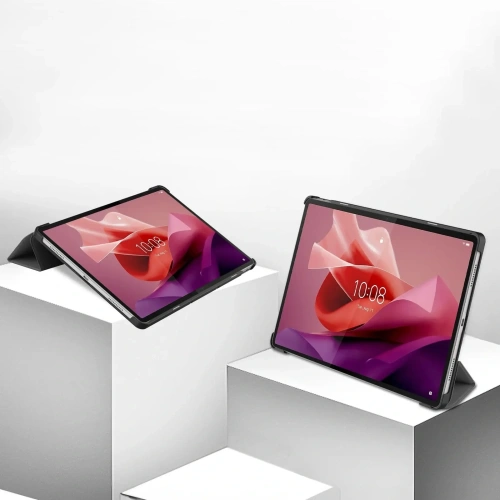 Etui Bizon Case Tab Croc do Lenovo Tab P12 12.7 TB 370 szare