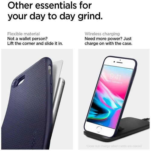 Etui Spigen Liquid Air Apple iPhone SE 2022/SE 2020/8/7 Midnight Blue