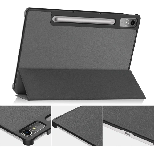 Etui Bizon Case Tab Croc do Lenovo Tab P12 12.7 TB 370 szare