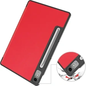 Etui Bizon Case Tab Croc do Lenovo Tab P12 12.7 TB 370 czerwone