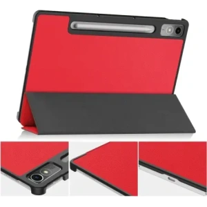 Etui Bizon Case Tab Croc do Lenovo Tab P12 12.7 TB 370 czerwone