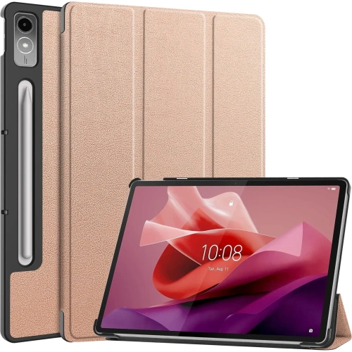 Etui Bizon Case Tab Croc do Lenovo Tab P12 12.7 TB 370 różowozłote