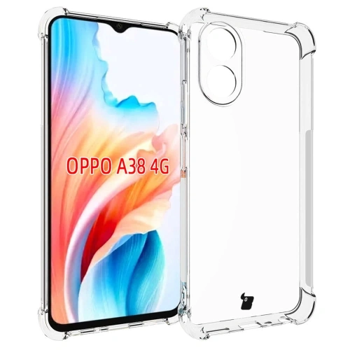Etui + 2x szkło na ekran Bizon Case Clear Pack do Oppo A38 4G przezroczyste