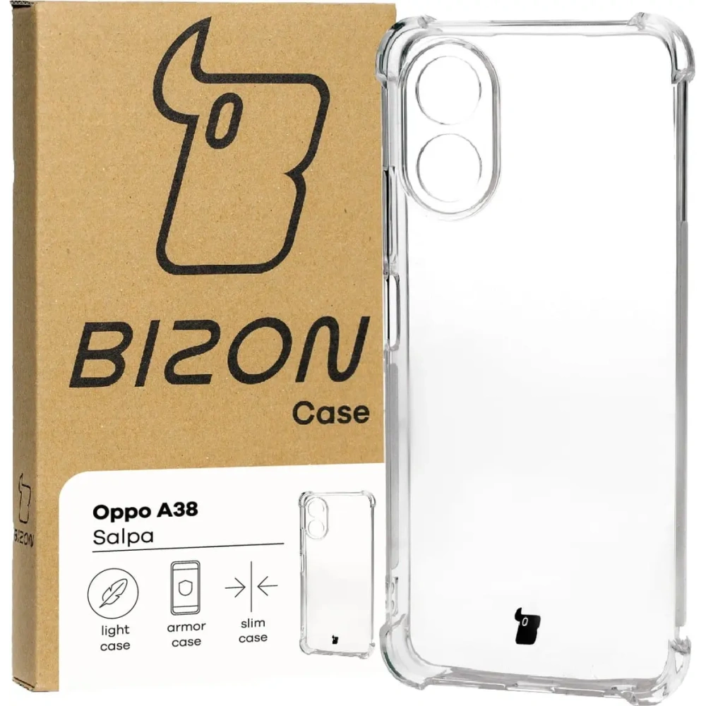 Hurtownia GSM - Elastické pouzdro Bizon Case Salpa pro Oppo A38 4G průhledné - BIZ3678 - {ean13} - Hurt