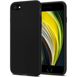 Etui Spigen Liquid Crystal Apple iPhone SE 2022/SE 2020/8/7 Matte Black