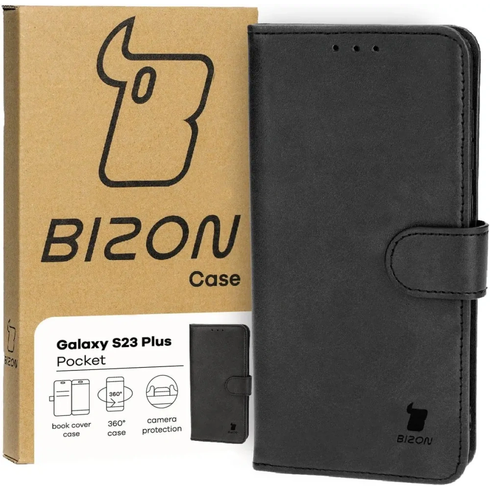 Wholesale Bizon Case Pocket Samsung Galaxy S23 Plus black - BIZ3690 - {ean13} - Hurt