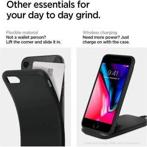 Etui Spigen Liquid Crystal Apple iPhone SE 2022/SE 2020/8/7 Matte Black