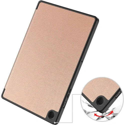 Etui Bizon Case Tab Lizard do Samsung Galaxy Tab A9 Plus różowozłote