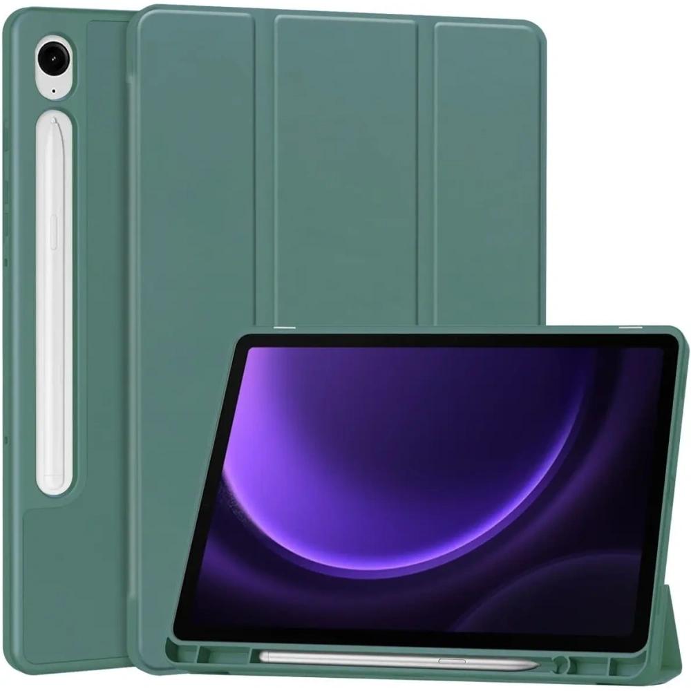 Hurtownia GSM - Etui Bizon Case Tab Lizard do Samsung Galaxy Tab S9 / S9 FE tmavě zelené - BIZ3697 - {ean13} - Hurt